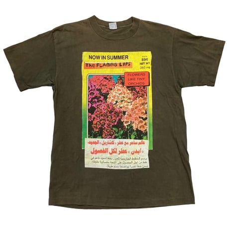 THE FLAMING LIPS NOW IN SUMMER MONEY PLANT TEE OLIVE XL 9047