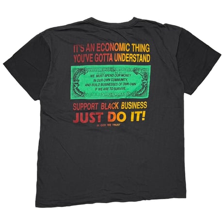 MARLCOM X UPPORT BLACK BUSINESS JUST DO IT TEE XL 3015