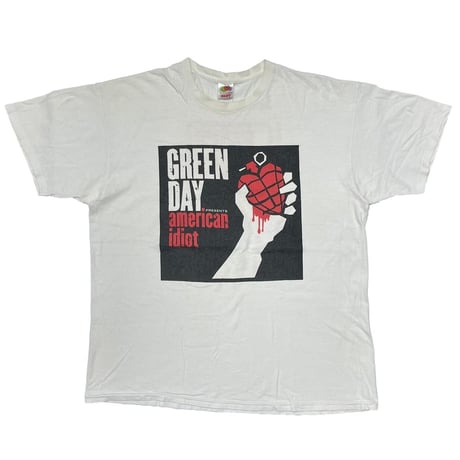 GREEN DAY AMERICAN IDIOT J&R 2004 WHITE FRUIT OF THE LOOM XL 4702