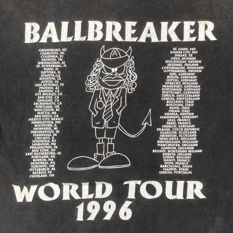 AC/DC BALLBREAKER WORLD TOUR 1996 BROCKUM XL 20