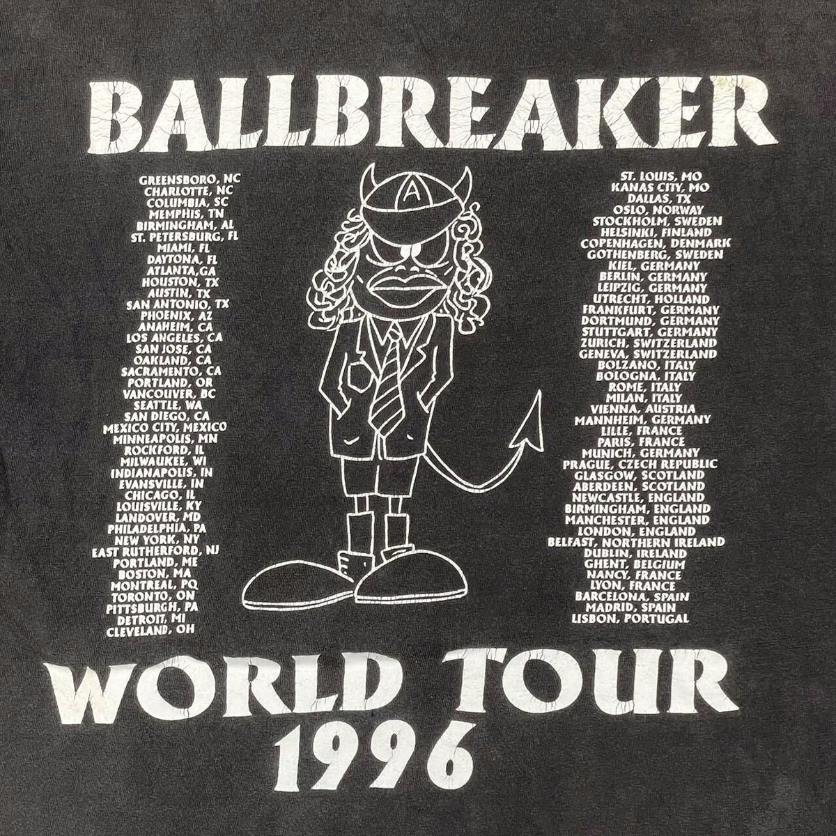 AC/DC BALLBREAKER WORLD TOUR 1996 BROCKUM XL 20...