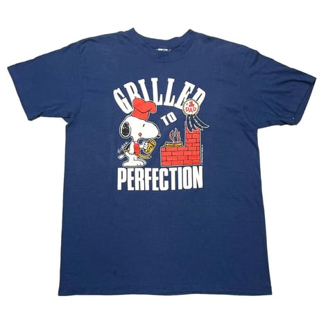 PEANUTS #1 DAD GRILLED TO PERFECTION NAVY ARTEX XL 4386