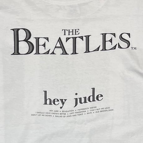 THE BEATLES hey jude WHITE XL 7254