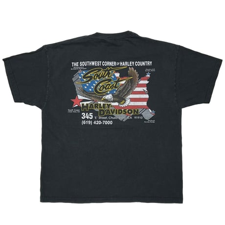 HARLEY DAVIDSON EMBLEM BACK EAGLE AMERICANFLAG SOUTH COAST XL 1364