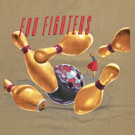 FOO FIGHTERS 1996 TOUR BEIGE ANVIL LARGE 0042