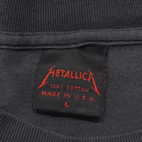 METALLICA 4 FACE HISTORIC DATES 1991 METALLICA TAG LARGE 2329