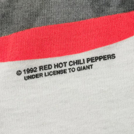 RED HOT CHILI PEPPERS 1992 ORANGE CIRCLE MEMBER WHITE EURO FITS XL 9921