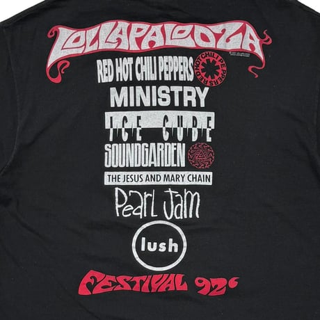 LOLLAPALOOZA 1992 RED HOT CHILI PEPPERS RUSH SOUNDGARDEN ANVIL XL 9524
