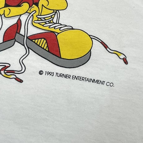 TOM & JERRY 1993 TEE VELBASHEEN TAG XL WHITE 2150