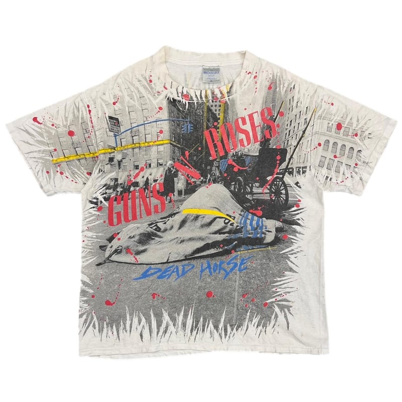 値下げ★Guns N' Roses★1989年製 GUNS N' ROSES 1988 WELCOME TO THE JUNGLE RAGLAN