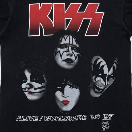 KISS ALIVE WORLDWIDE TOUR '96 '97 4FACES CHRONIES MEDIUM 3340