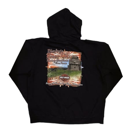 HARLEY DAVIDSON Ehlerding's River City IRON FLAME ZIP HOODED SWEATSHIRT 3XL 4094