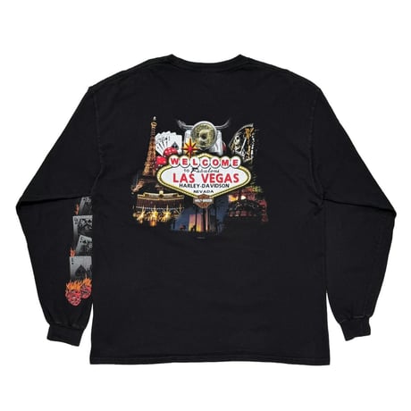 HARLEY DAVIDSON DICE FLAME SPADE LAS VEGAS LS BLACK XL 8380