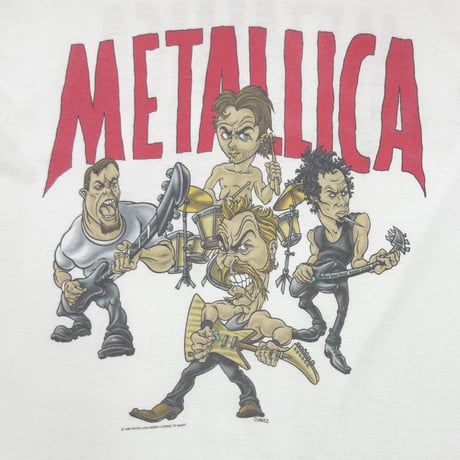 METALLICA CHAVEZ ILLUST 96/97 TOUR TEE WHITE FITS LARGE 8512