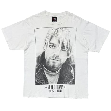 NIRVANA KURT COBAIN MONOCHROME MEMORIAL WHITE GIANT BY TEEJAYS LARGE 4854
