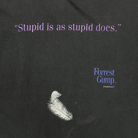 FORREST GUMP " stupid is as stupid does. " STANLEY DESANTIS LARGE 9119