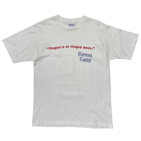 FORREST GUMP 1994 " stupid is as stupid does. " WHITE ALL SPORT LARGE 9093