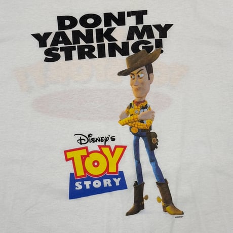 DISNEY VINTAGE TOY STORY WOODY JERZEES WHITE XL 0040