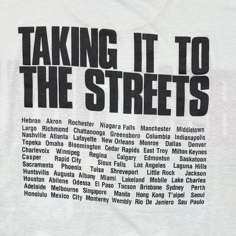 BON JOVI TALKING IT TO THE STREET WHITE FITS XL 4176