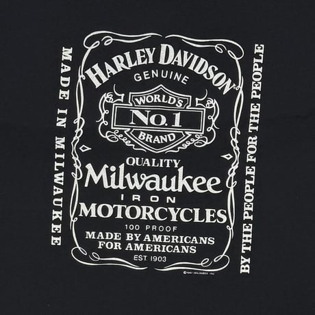 HARLEY DAVIDSON JACK DANIEL PARODY MILWAUKEE XL 6714