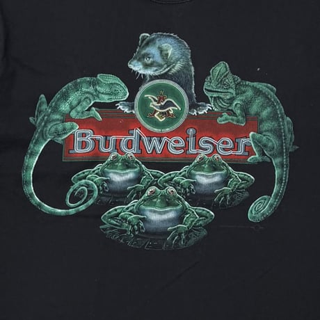 Budweiser FERRET LIZARDS FROGS AROUND AD GILDAN LARGE 0048