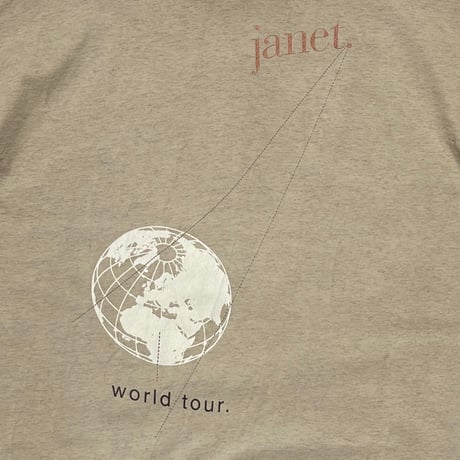 JANET JACKSON WORLD TOUR OATMEAL LARGE 8396