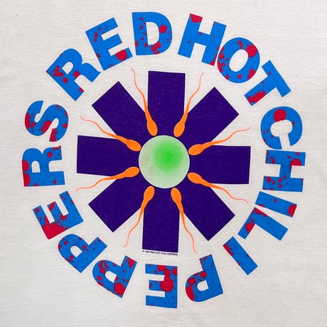 RED HOT CHILI PEPPERS 1990 SPERM LOGO GIANT XL 3055
