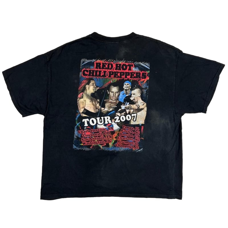 RED HOT CHILI PEPPERS Tシャツ 2007　L 2007 Red Hot Chili Peppers Classic Logo Band Printed T-Shirt