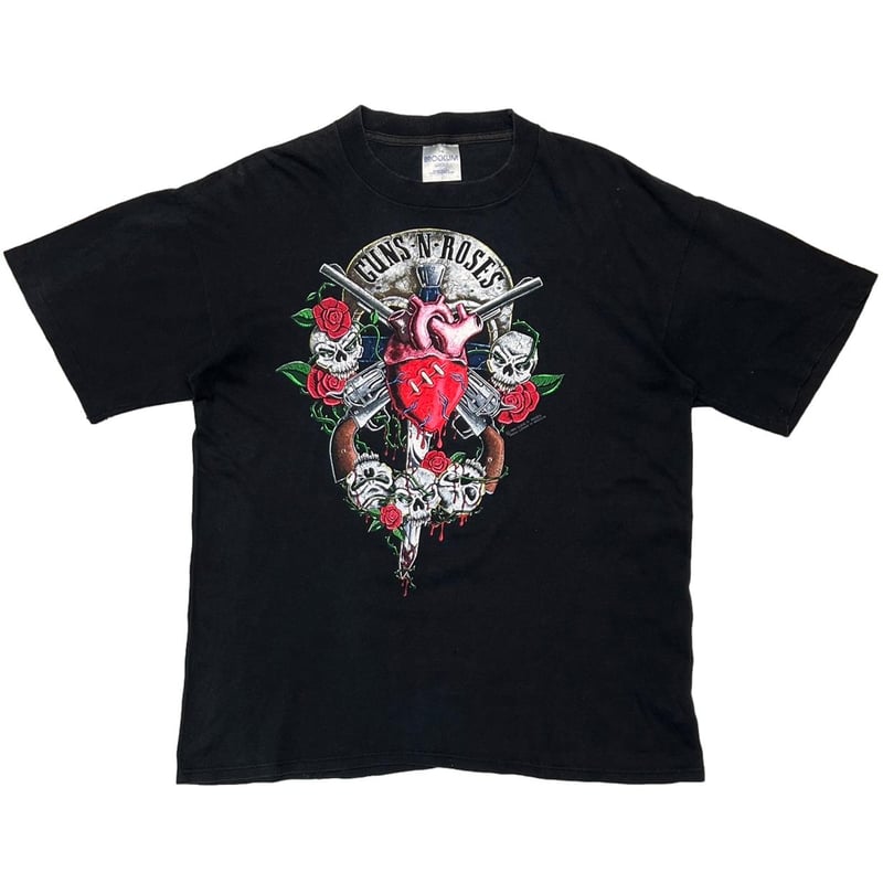 GUNS N' ROSES 1990 SKULL HEART GUN G N'R BROCKU