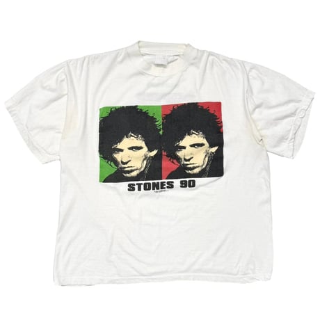 THE ROLLING STONES 1990 EUROPE TOUR WHITE EURO LARGE 8402
