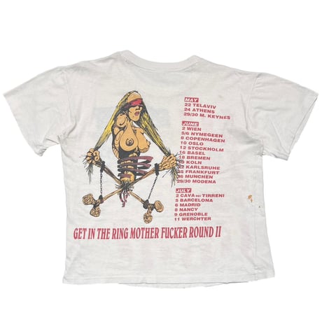 GUNS N' ROSES IN THE RING MOTHER FUCKER ROUND 2 BOOTLEG LARGE 6371