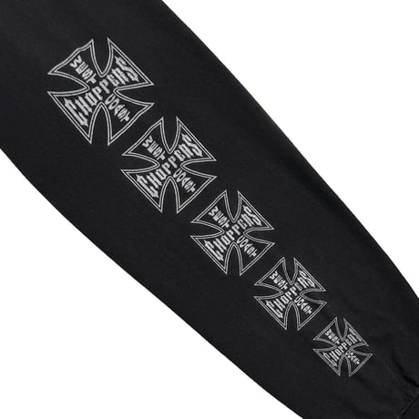 WEST COAST CHOPPERS NARROW IRON CROSS BLACK FITS LARGE 8664