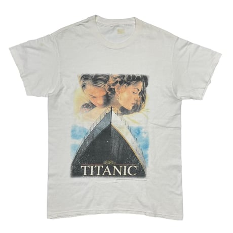 TITANIC MOVIE POSTER TEE WHITE FITS MEDIUM 9665