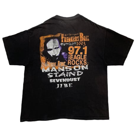 MARILYN MANSON 2003 FREAKERS BALL 97.1 THE EAGLE ROCK LIVE HANES XL 0938