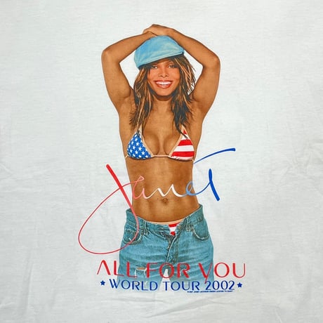 JANET JACKSON ALL FOR YOU WORLD TOUR 2002 WHITE M&O XL 4331