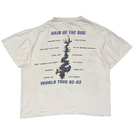 WARRANT HAIR OF THE DOG WORLD TOUR 92-93 WHITE BROCKUM XL 8623