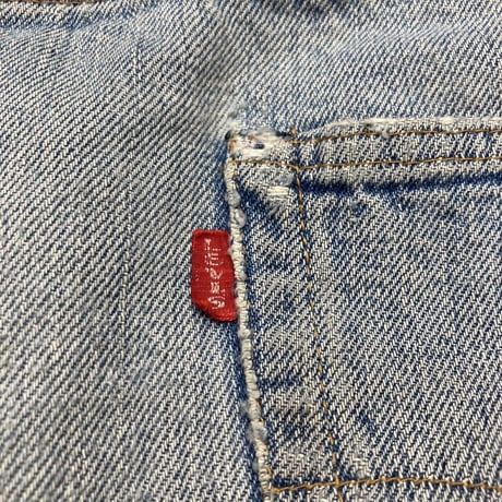 greatLAnd original GRUNGE MAN DENIM PANT LARGE / LEVIS 501 EARLY 1966
