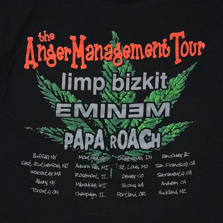 LIMP BIZKIT EMINEM PAPA ROACH ANGER MANAGEMENT TOUR FRUIT OF THE LOOM XL 3018