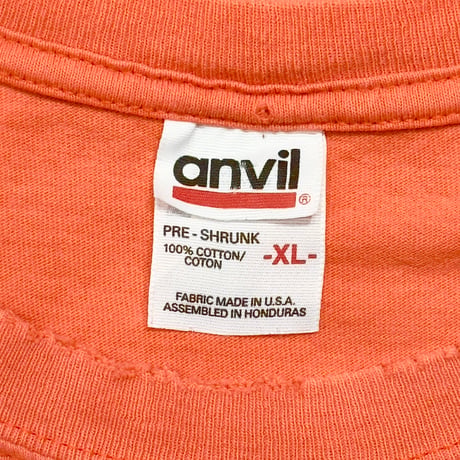 PEARL JAM TOUR ORANGE ANVIL XL 3766