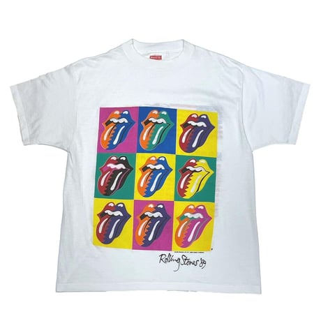 ROLLING STONES THE NORTH AMERICAN TOUR 1989 ROYAL TAG XL WHITE 2054