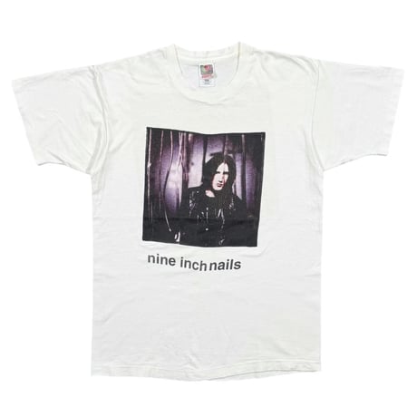 NINE INCH NAILS THE DOWNWARD SPIRAL BOOTLEG WHITE FRUIT OF THE LOOM LARGE 0115
