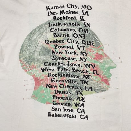 LOLLAPALOOZA 1996 WHITE FITS XL 0903