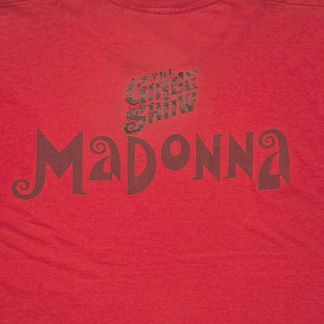 MADONNA THE GIRLIE SHOW RED FITS XL 8998
