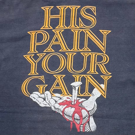 OLD & VINTAGE LORD'S GYM 1990 BENCH PRESS GYM! THE SIN OF THE WORLD FITS XL 4216