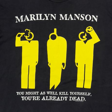 MARILYN MANSON 1996 YOU MIGHT AS WELL KILL YOURSELF YOU'RE ALREADY DEAD WINTERLAND XL 9653