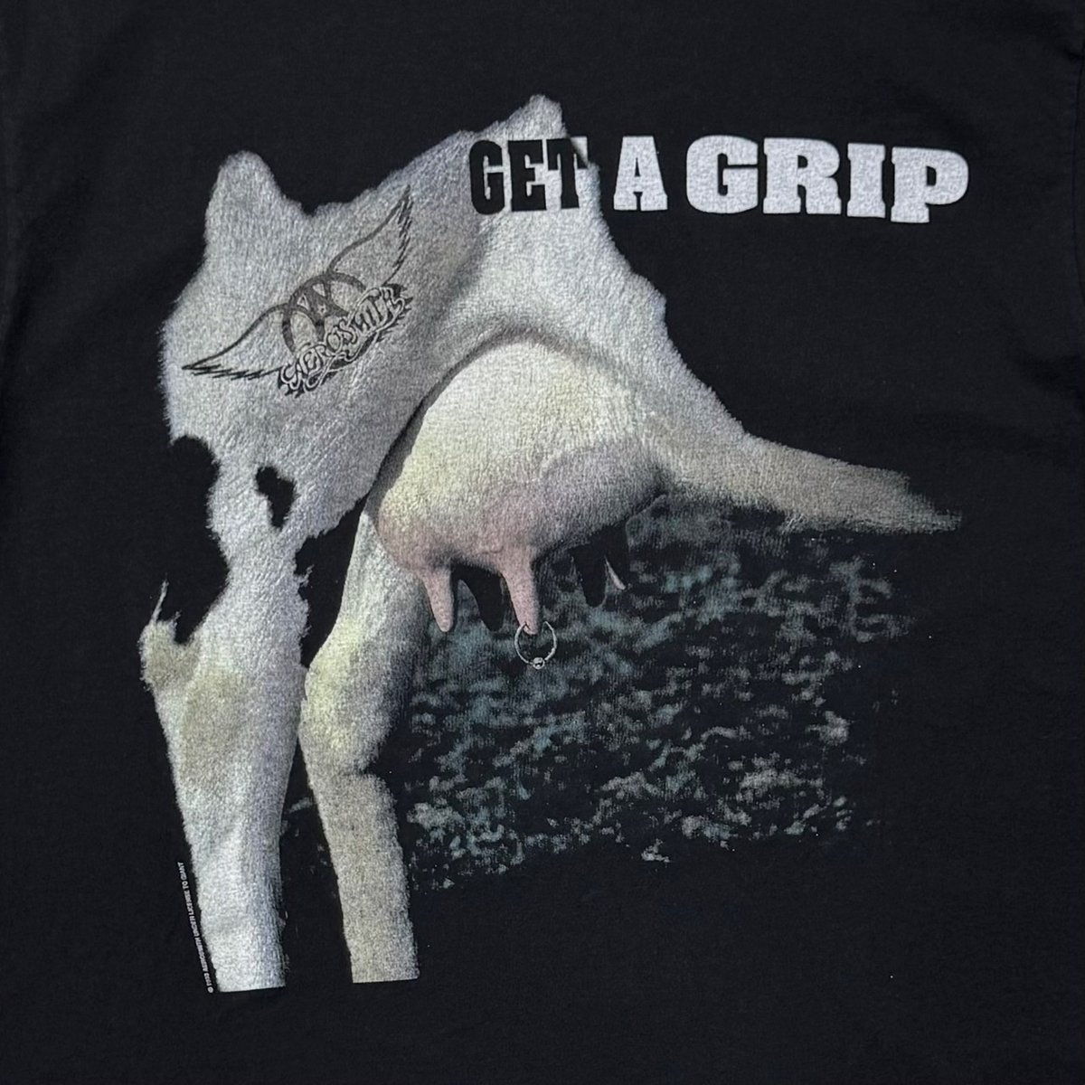 し*ま様 最終値下げAerosmith 1993年製 Tシャツ　get a gr し*ま様 最終値下げAerosmith 1993年製 Tシャツ get a gr - メルカリ