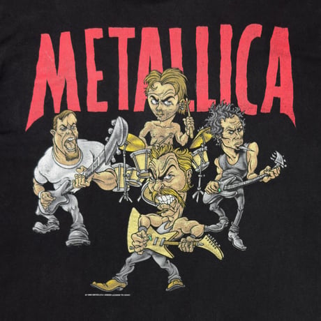 METALLICA CHAVEZ ILLUST 96/97 TOUR TEE BLACK GIANT XL 1999
