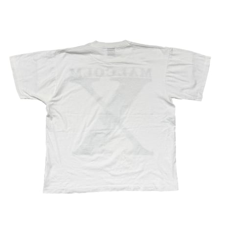 MALCOLM X HUGE TEXT WHITE SCREEN STARS XL 9366