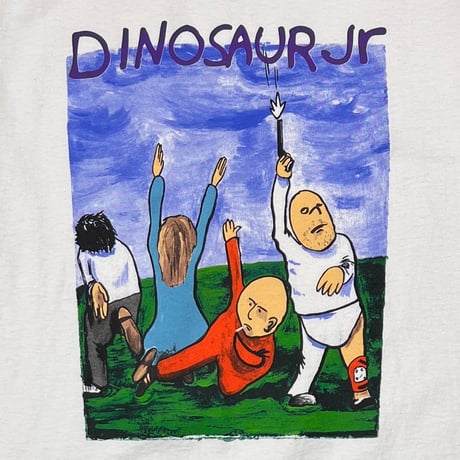 DINOSAUR Jr WITHOUT A SOUND BACK COVER DESIGN WHITE NICE MAN LARGE 6695