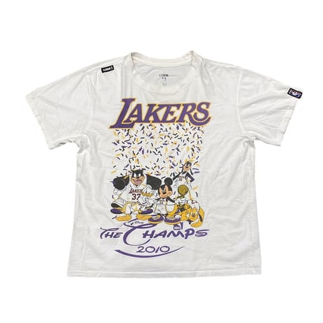 DISNEY LAKERS THE CHAMPS TEE WHITE FIT LIKE LARGE 6844